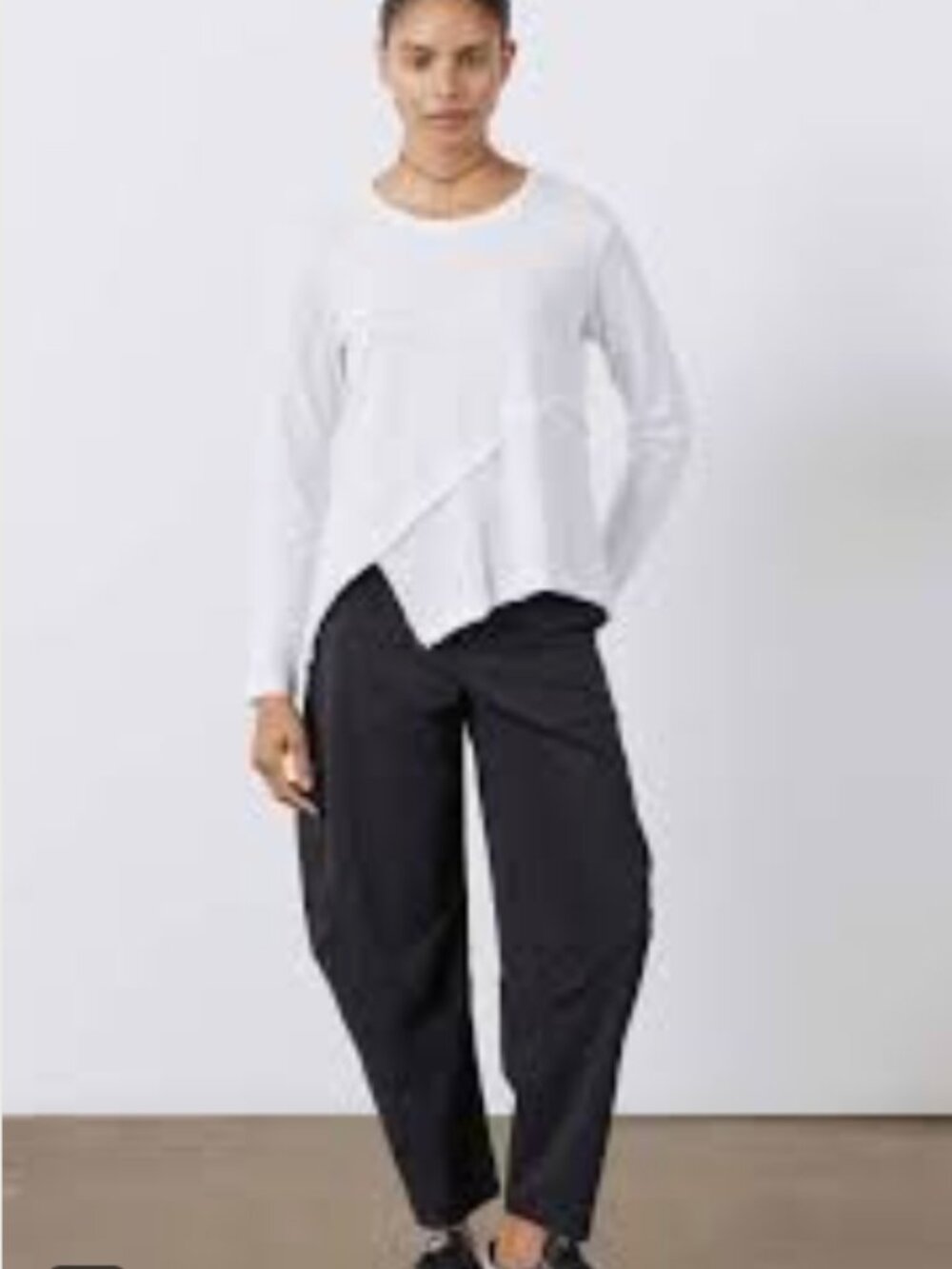 Ruti Inner Glow Asymmetric Long Sleeve Top SZ M